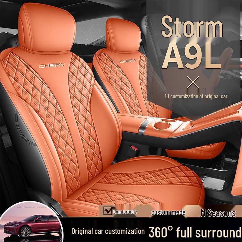 Chery Fengyun A9L Suede Seat Cushion & Cover - All-Season Universal Fit for Car Interior.