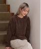 LXT Soft Velour Corduroy Sweatshirt [Brown]