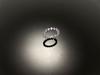 Wooing 4-Prong 3Mm Silver Compass Layering Ring Purple Amethyst Stone