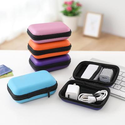 Bolsa de almacenamiento de cables multifuncional EVA Simple, organizador de cables de datos de carga de auriculares, accesorios portátiles para teléfono al aire libre