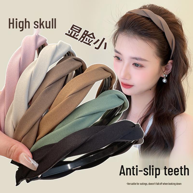 Women's 2024 Non-Slip Headband: Wide Edge with Teeth, Simple Hairpin for Face Washing