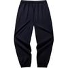Anta Casual Simple Solid Color Letter Loose Fit Cuffed Knitted Sports Pants Men bottoms Black 952448308-3