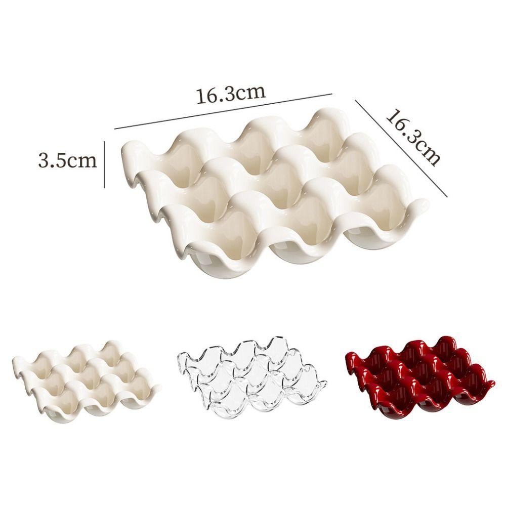Divided Compartments Egg Organizer PET Eggs Fresh Storage Box  Kitchen Countertop