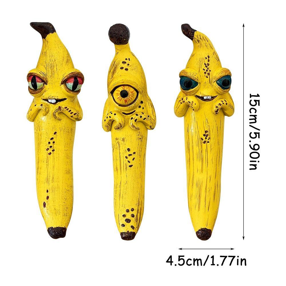 Resin Banana Man Figurine Sensory Toy Cartoon Banana Figure Kids Birthday Gift