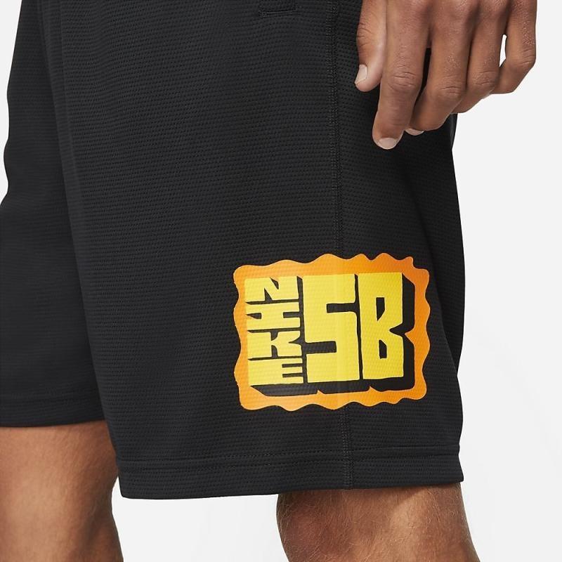 Men's Nike Minimalistic Alphabet Printing Casual Loose Sports Shorts Black DA4200-010