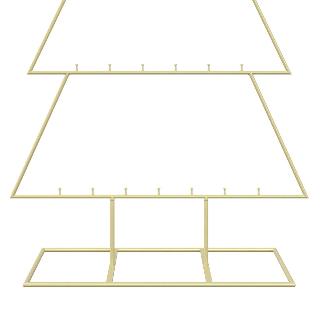 Metal Christmas Tree with Stand KUOPIO 150 cm Steel Gold