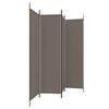 4 Piece Anthracite Room Divider 200 X 220 Cm Fabric