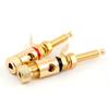 4Pcs Gold Plated Amplifier Speaker DIY Lengthen Terminal Binding Post Banana Plug Socket Connector Suitable for 4mm Banana Plugs