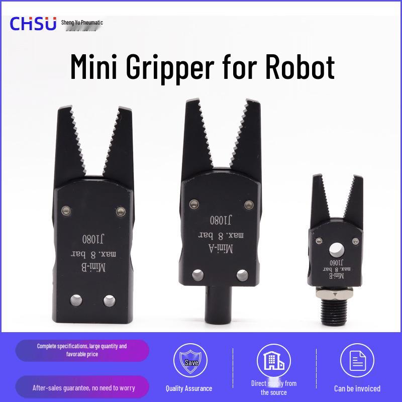 STAR Compact Pneumatic Gripper for Injection Molding Robots - Small Gripper Mini Clip A B C D Gate Clip