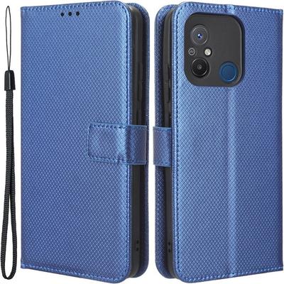 Flip Case for Xiaomi Redmi 12C, Wallet, Smart Magnet, Blue