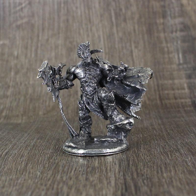 Metal Orc Tribe Soldier Archer Action Figures Desktop Game Chess Pieces Collectible Miniature Model Car Interior Ornament