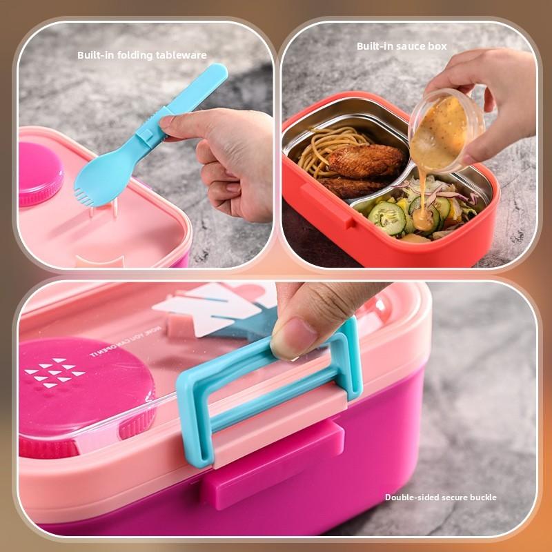 Mickey Mouse Childrens Bento Box With Divided Compartments For School Lunches