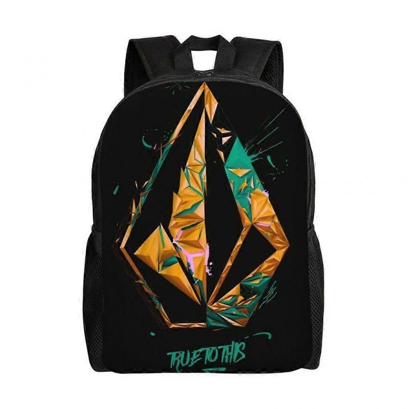 Volcom School Bag Cartoon Backpack Fashion Boys Bag Student Schoolbag Travel Backpack-210hj