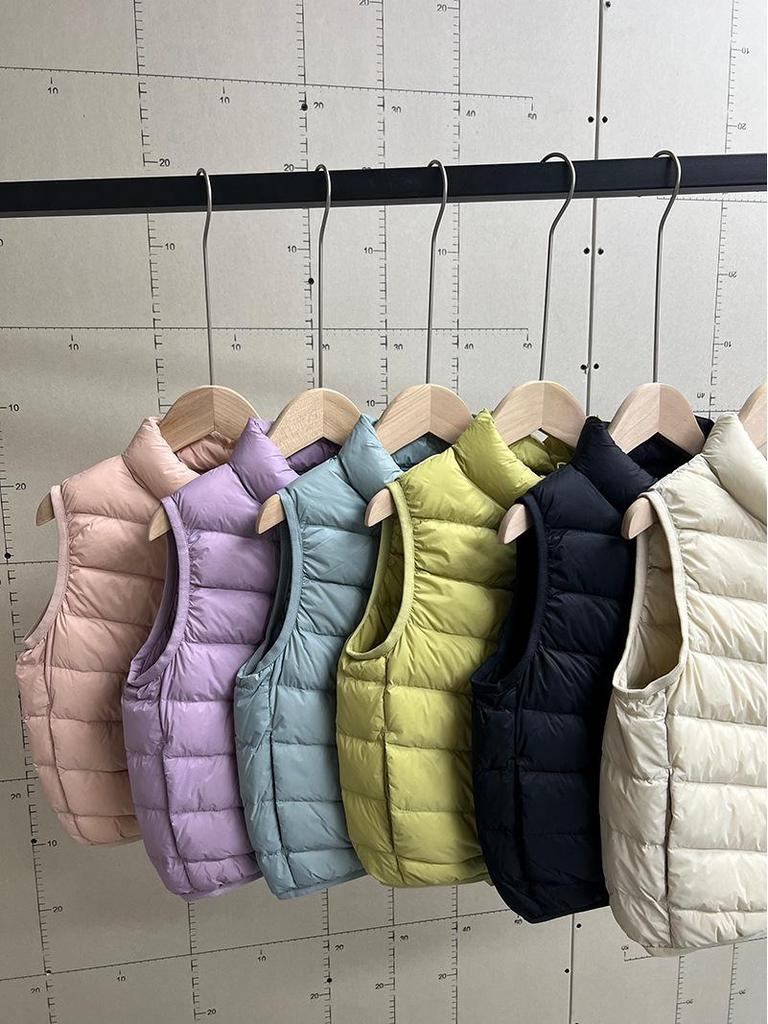 Colete de Penas Leve para Crianças: Jaqueta Estilosa 2025 para Meninos e Meninas