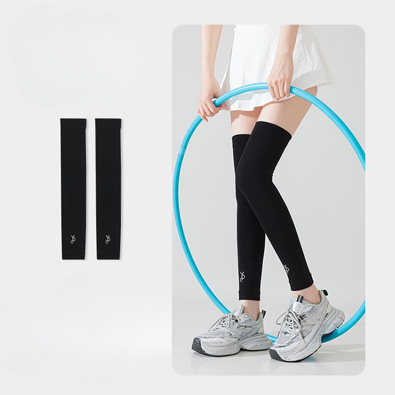 Sports Compression Knee-high Socks, Running and Cycling Pressure Knee Protectors, Long Socks for Slimming Legs, Rope Skipping, Fitness Leg Protectors