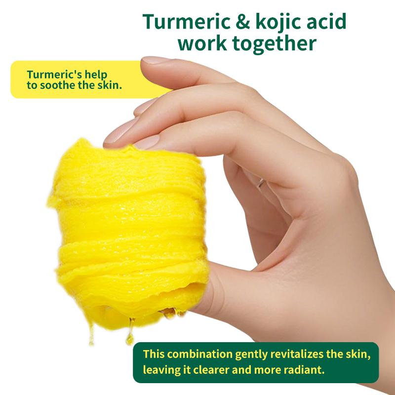 Natürliche Kurkuma Kojisäure Reinigungspads Gegen Dunkle Flecken Aufhellend Für Empfindliche Haut 100 Pads