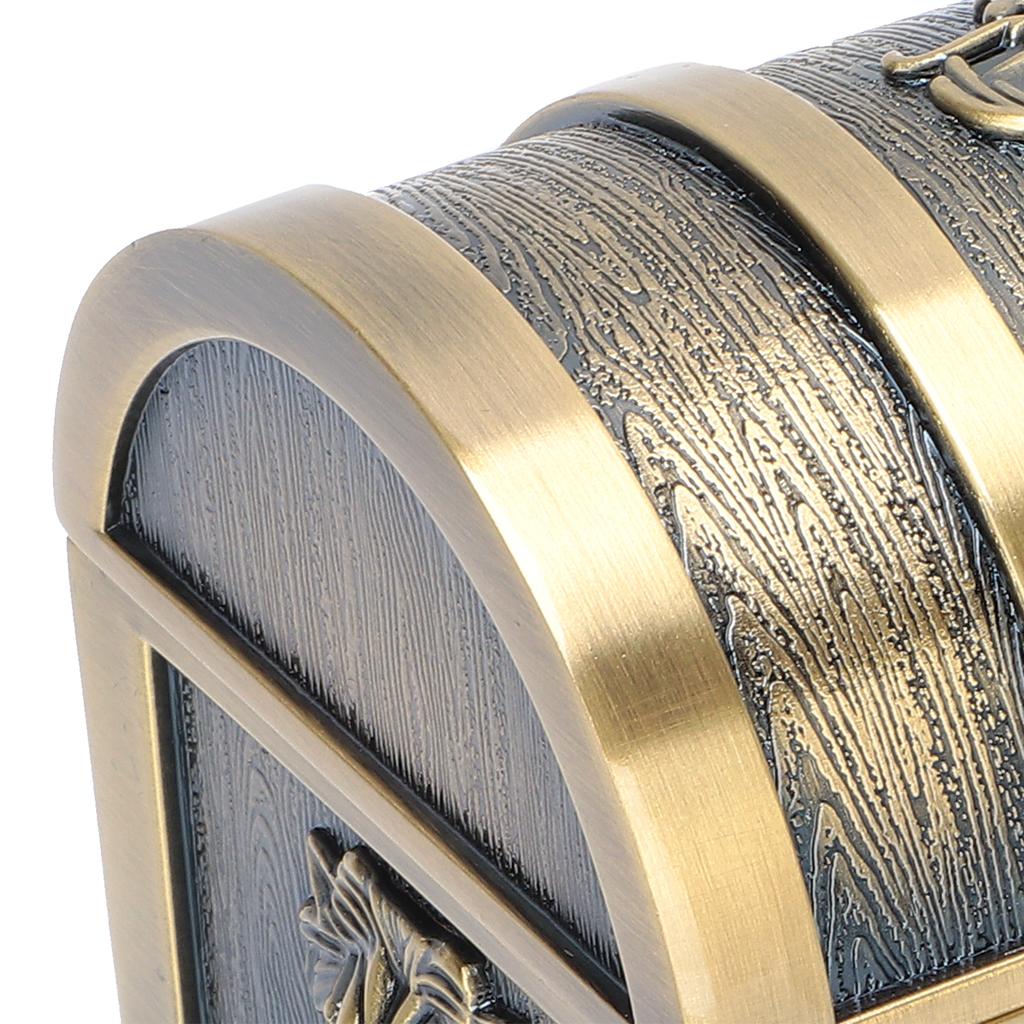 Úložný box Klasický obdélníkový Vintage kovový šperkovnice pro ženy Dívky Doplňky Náušnice Náhrdelník Kolekce