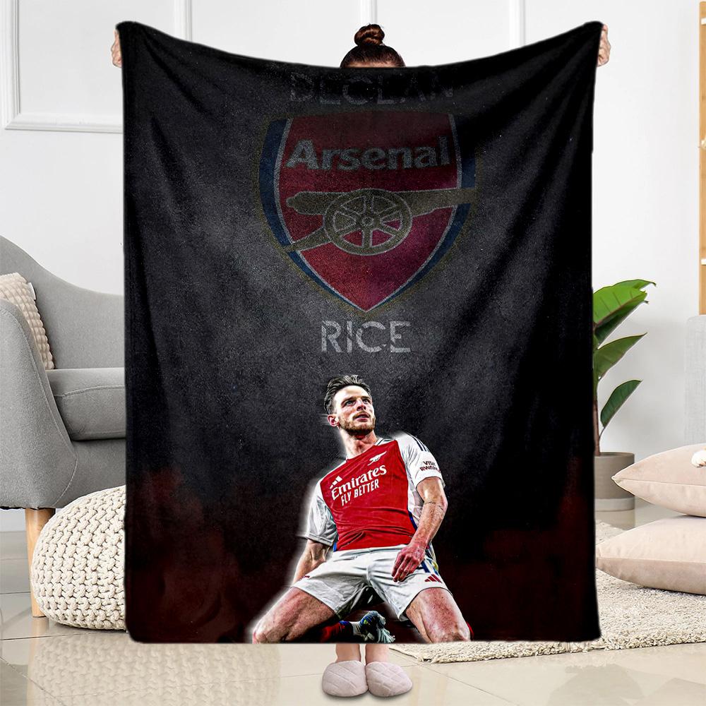 Arsenal Decke Weich Warm Gemütlich Geeignet für Bettwäsche Meeresufer Sofa für Alle Jahreszeiten Modern Bestes Feiertagsgeschenk für Freunde Familie