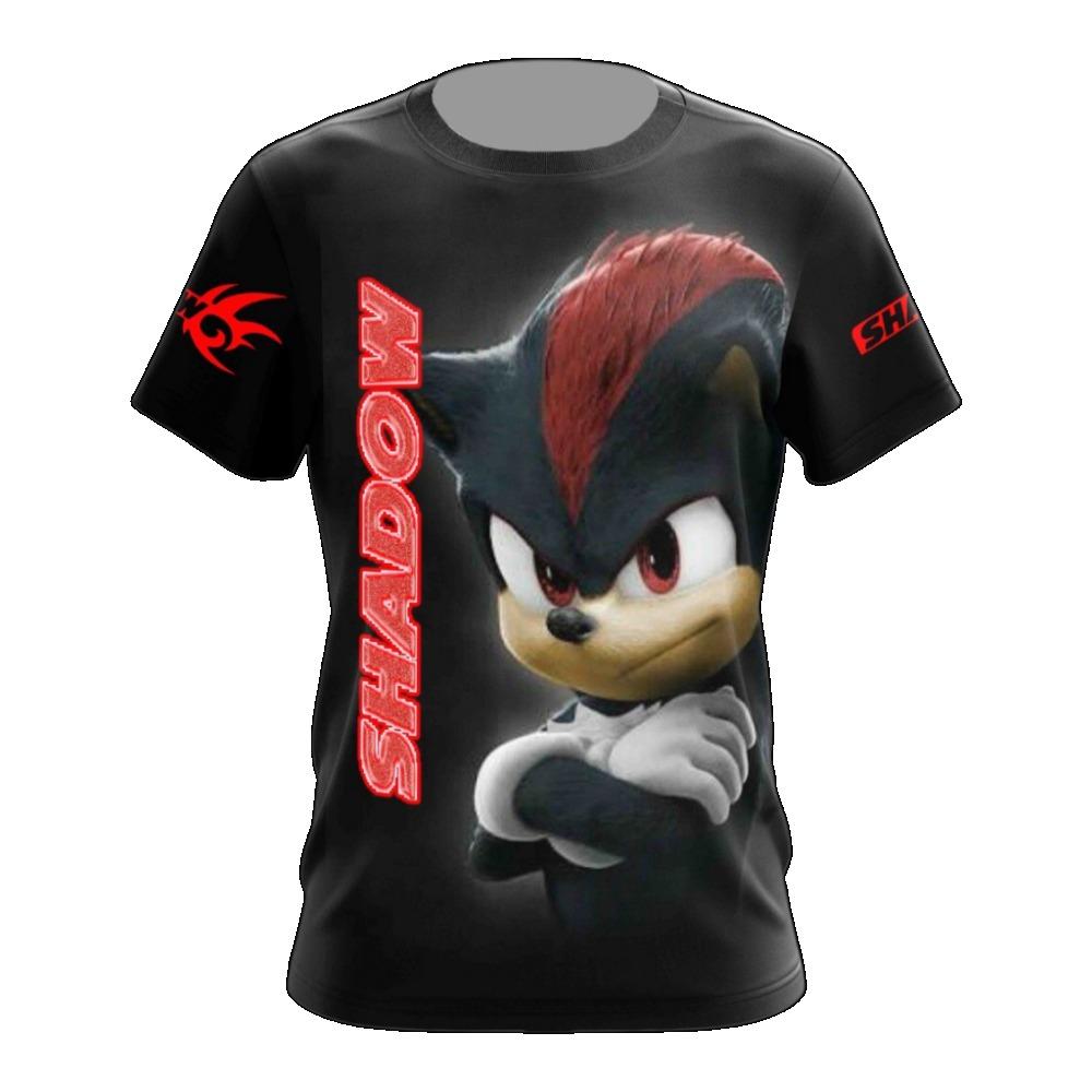 Hot Toys Shadow the Hedgehog 3D Print T-Shirt Family Summer Adult Kids Casual T-Shirt Breathable Quick Dry Anime Game Streetwear