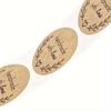 Brown Kraft Paper Stickers for Scrapbooking, Gift Stationery Labels, Handmade with Love, Thank You Stickers.