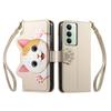 Cute Zipper Crossbody Case for Xiaomi Redmi K70 K60 Pro 15A 11A 10 Prime Note 13 12 11 10T with Card Slots Wrist Strap Lanyard