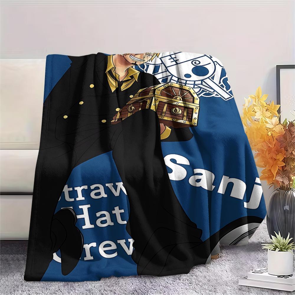 Coperta in Flanella con Stampa Personaggio One Piece, Alta qualità Confortevole per Tutte le Stagioni, Arredamento per la Casa, Calore e Comfort, Perfetta per Regali di Natale
