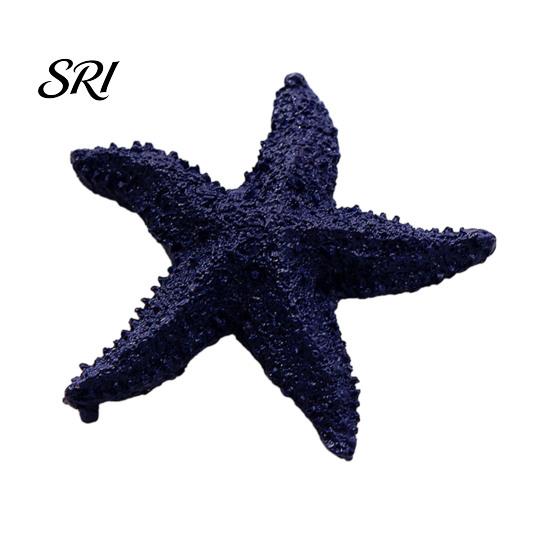 Party Decoration Supplies Starfish Figurine Resin Aquarium Realistic Artificial Waterproof Ornaments Ornament for Fish Tank Home Nautical Decor