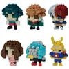 Kawada Nanoblock Mini Nano My Hero Academia 1 BOX 6 Total 6 Types NBMC_09S = Pieces,