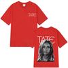 Sängerin Tate McRae Tour 2026 Print T-Shirt Herren Damen Ästhetischer Trend T-Shirt Unisex Vintage Hip Hop Streetwear T-Shirt Y2K Gothic Baumwolle Übergroße T-Shirts