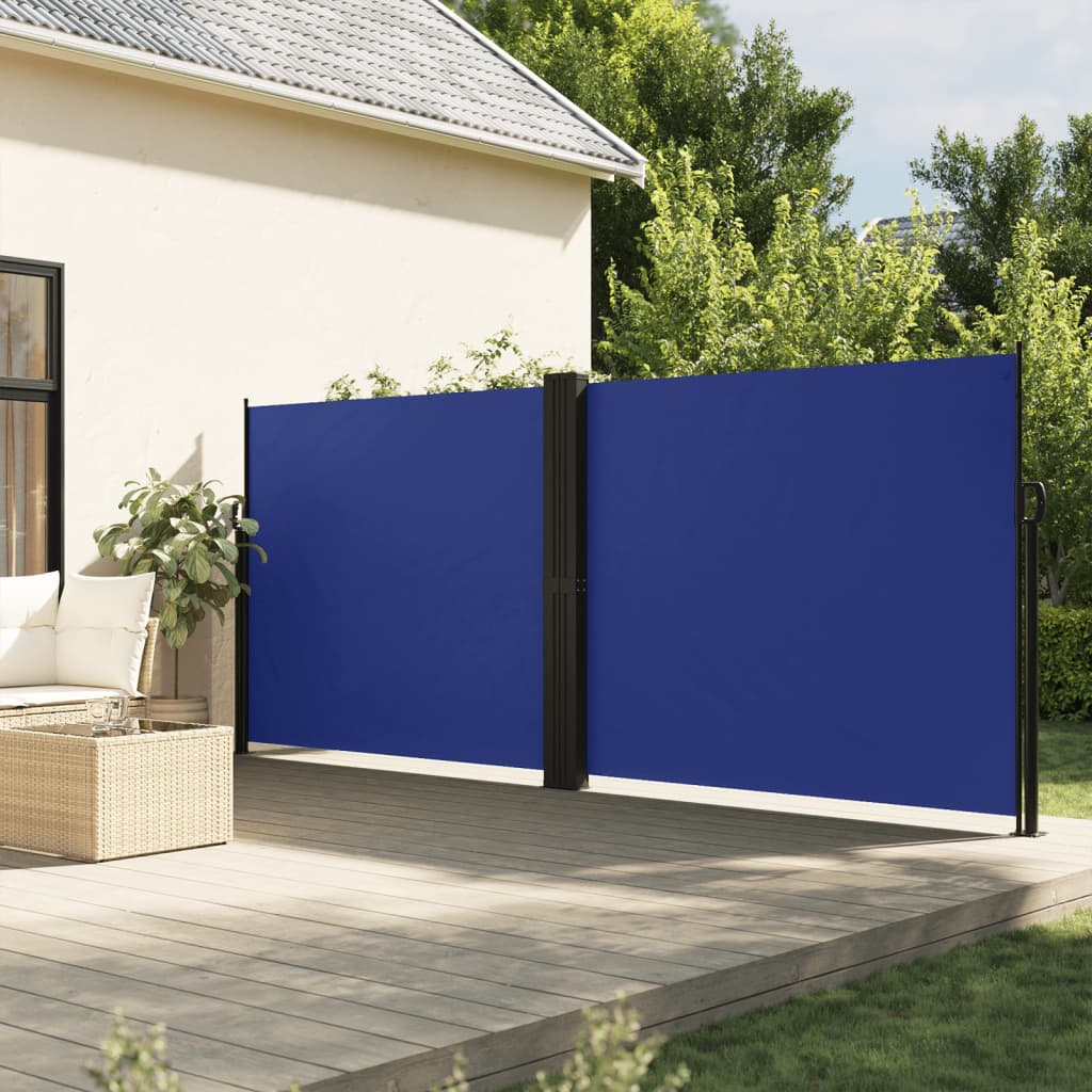 Vidaxl Zwijana Markiza Boczna, Niebieska, 160 X 600 Cm