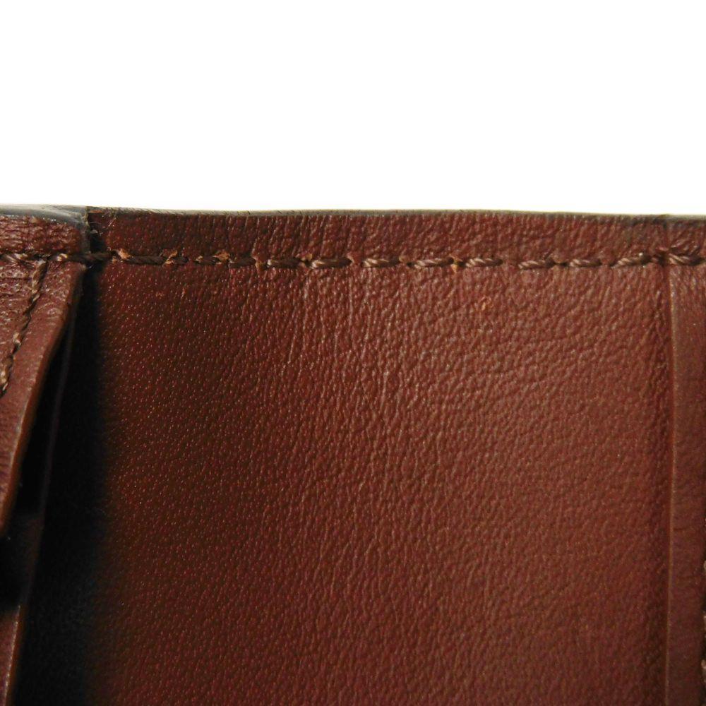 Used 12564 Portefeiulle Braza M61195 7940 New V Mark V Logo Bifold Brown Cuir Ombre Acajou Men's from Japan AUTHENTIC
