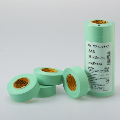 3M masking tape 343 60mm x 18M 2 roll pack 343 60