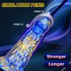 Feilong Mixed Color Liquid Silicone Big Penis Simulation Rear Court Anal Plug Dildo Adult Products