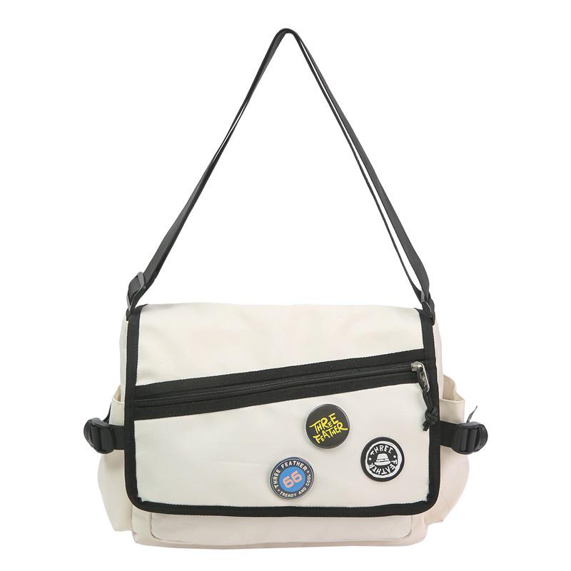 

Универсальный рюкзак и сумка кроссбоди большой вместимости - Модный стиль рабочей одежды для студентов 31*26*12CM белый