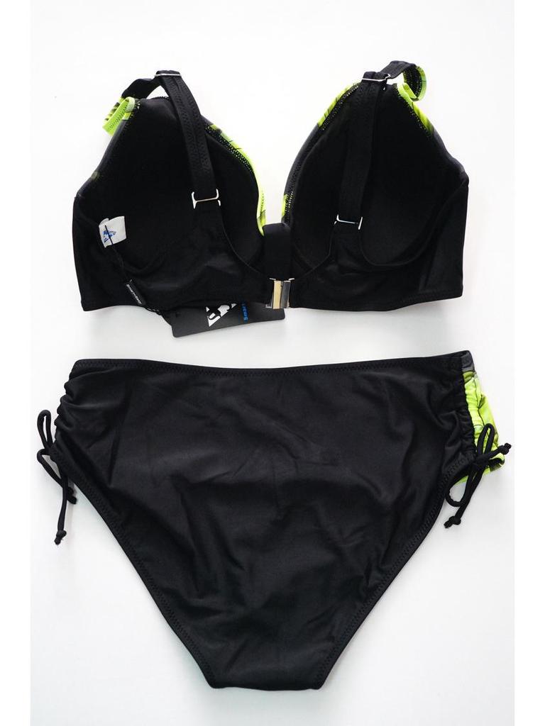 2025 Hanligu Smart+Sexy Gathered Bikini Swimsuit, Super Large Cup