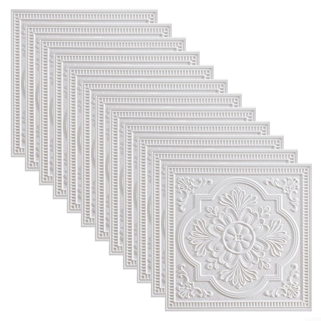 1 x 3D-Fliesen-Ziegel-Wandaufkleber, selbstklebende, wasserdichte Schaumstoffplatten-Tapete.