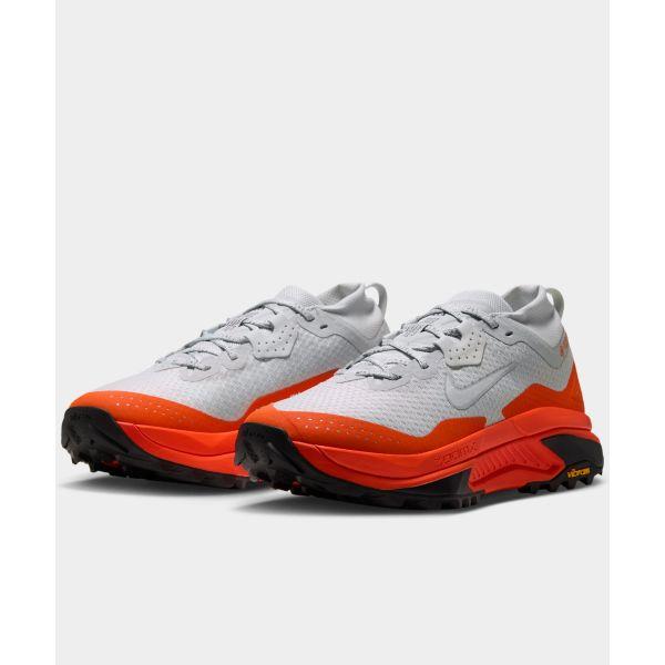 Nike ACG Zegama Trail GORE-TEX Trail Light Silver Safety Orange Black Summit White Women Sneakers IO7933-002