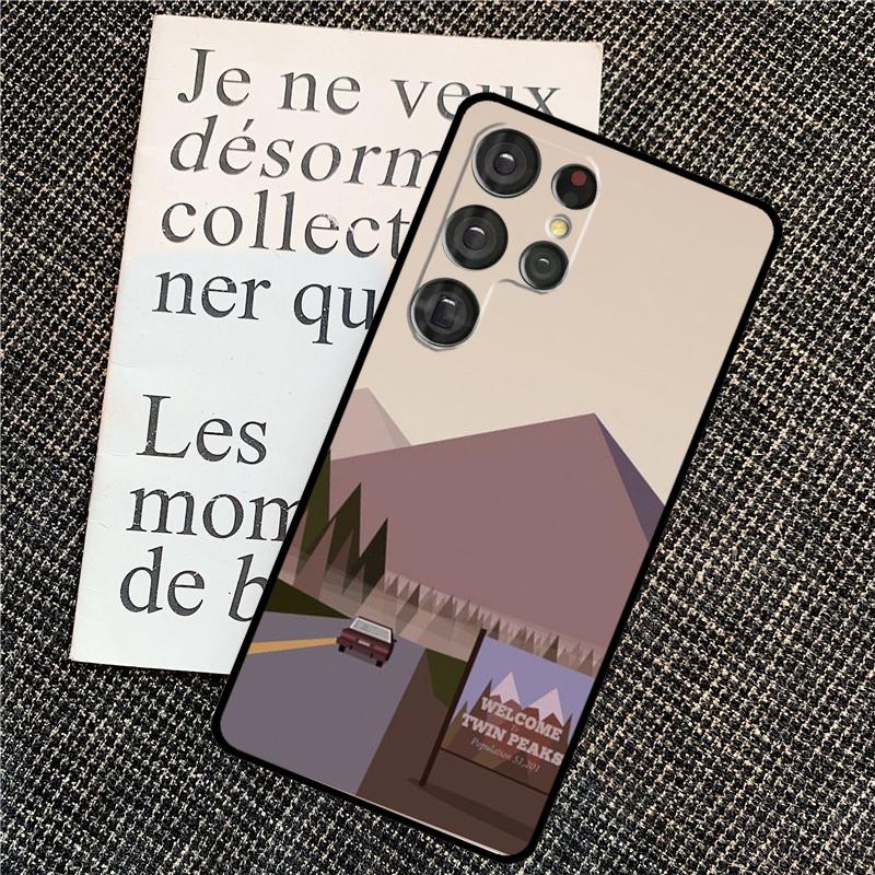 Welcome To Twin Peaks Cover For Samsung Galaxy S24 Ultra S22 S23 Plus S20 S21 FE S8 S9 S10 Note 10 20 Ultra Case