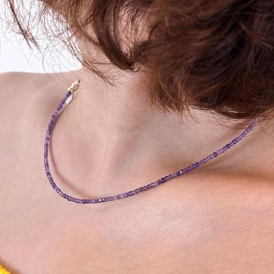 Collier améthyste [argent925] émotionnel