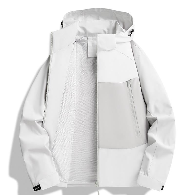 Veste homme printemps-automne grande taille, idéale pour la randonnée et les activités de plein air. Veste de sport ample.