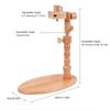 Adjustable Rotated Wood Embroidery Hoop Stand Desktop Stitching Frame Stand Stitching Frame Holder for Needlework Craft