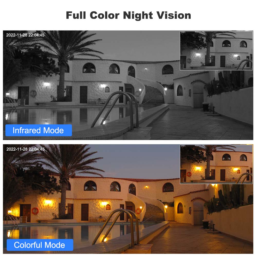 5K 12MP WiFi IP Outdoor 10X Zoom Three Lens Security Human Detection PTZ Video Surveillance Smart Home CCTV Camera