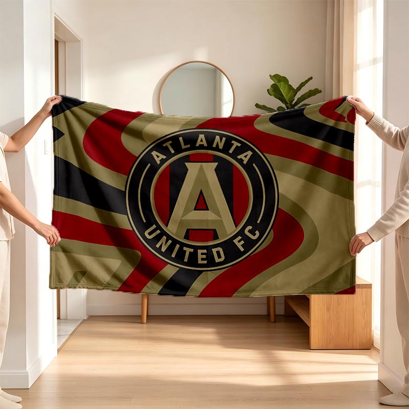 Atlanta United (1) Flannel blanket a soft accent for the bedroom and living room and a cozy home gift