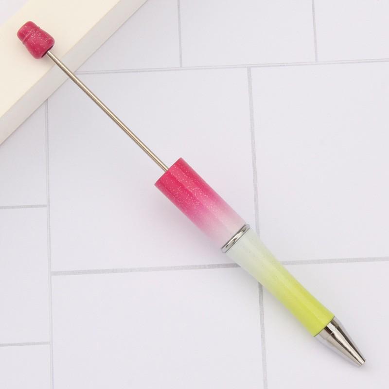Creative UV Multi-Color Gradient Plastic Bead Pen - 130 Colors Available