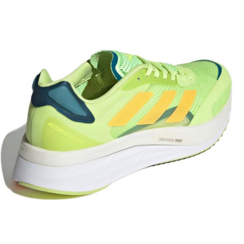 Adidas Adizero Boston 10 Pulse Lime Flash Orange Teal Sneakers GY0927