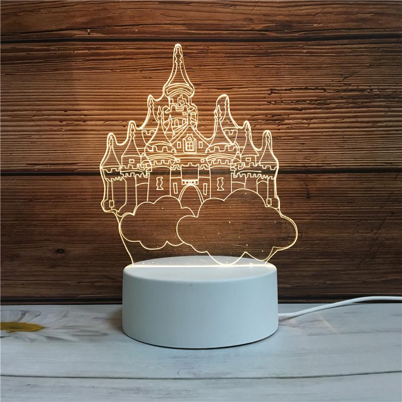 Acrylic 3D Night Light - Custom Table Lamp with Logo, Ideal for Events & Christmas Gifts