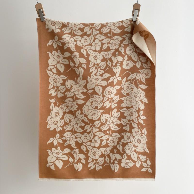 Womens Faux Cashmere Shawl Floral Thick Winter Warm Cape Office Air Conditioner Wrap