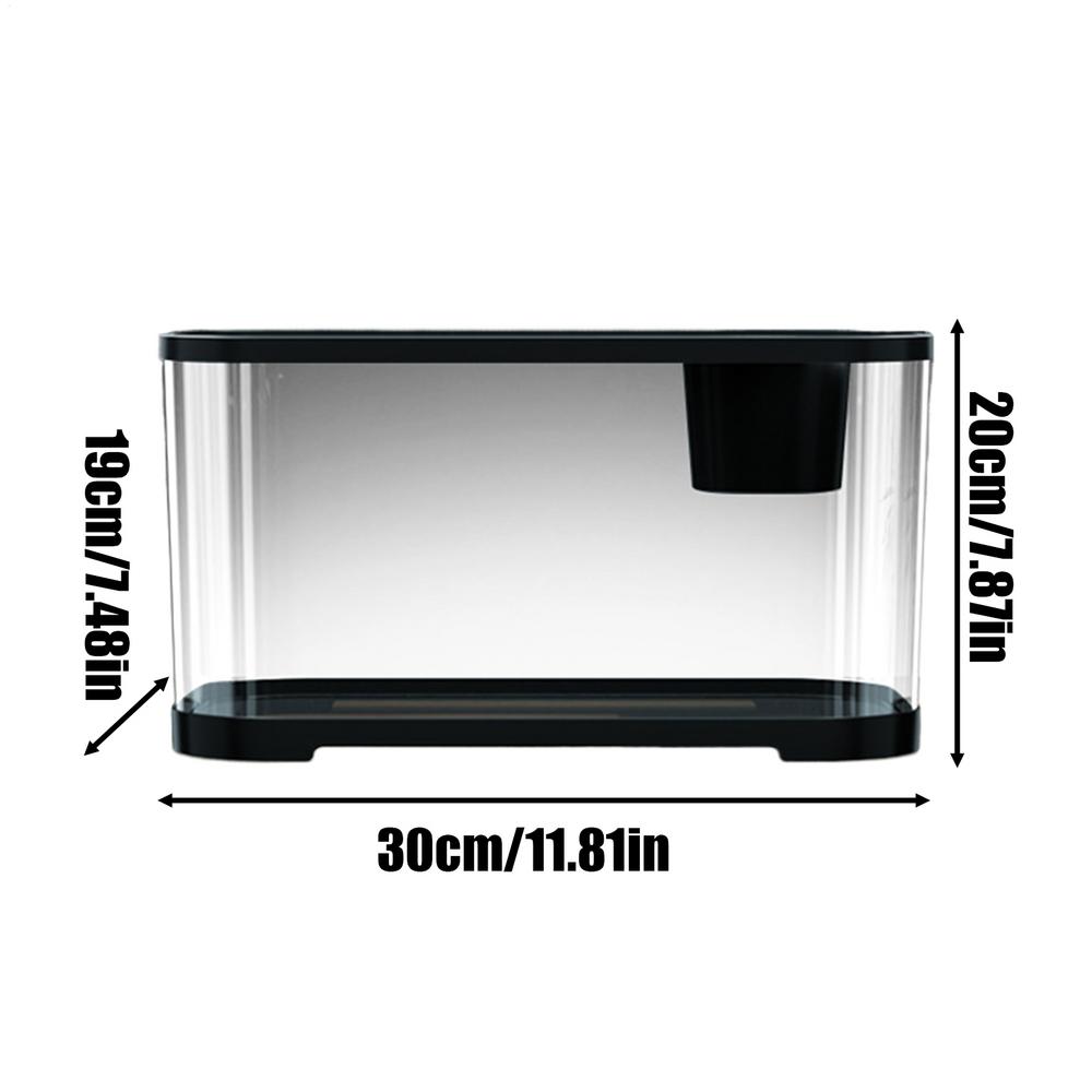 Aquarium Fish Tank Fish Tank Kit Aquatic Set With Accessories Room Desktop Decor For Beginners Guppy Jellyfish Shrimp Betta