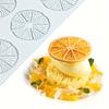 12-Hole Lemon Lace Silicone Mold, Exquisite Lemon Slice Texture Baking Mold, Cookie Chocolate Candy Decoration Mold, Food-Grade Silicone