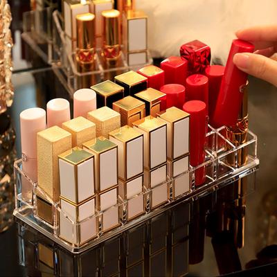 24/9 mriežkový box na rúže akrylový organizér na make-up úložný box stojan na vystavenie rúžov lakov na nechty držiak kozmetický organizér box
